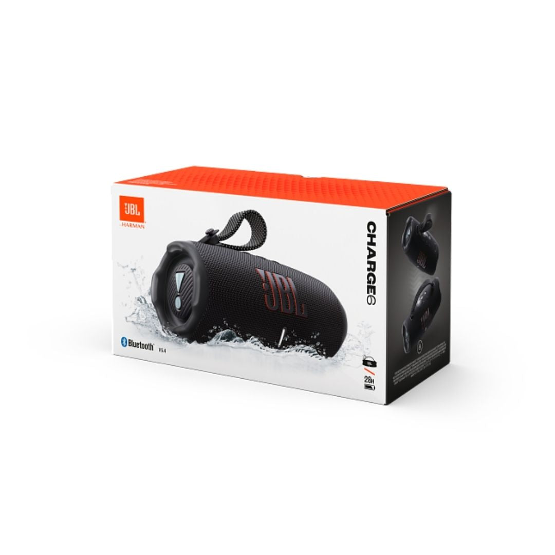 JBL Charge 6 Μαύρο – Φορητό Ηχείο.